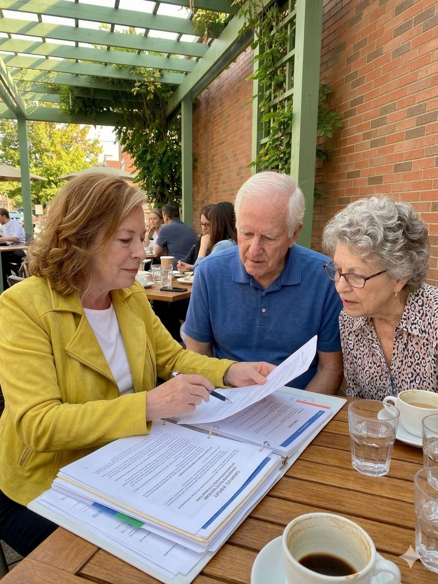 Lisa Macheca Real Estate Meeting with Seniors