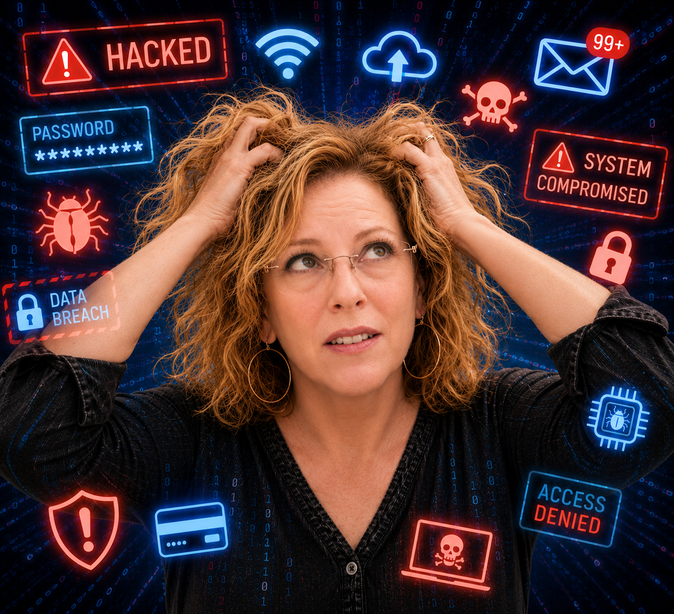 Frustration over being hacked