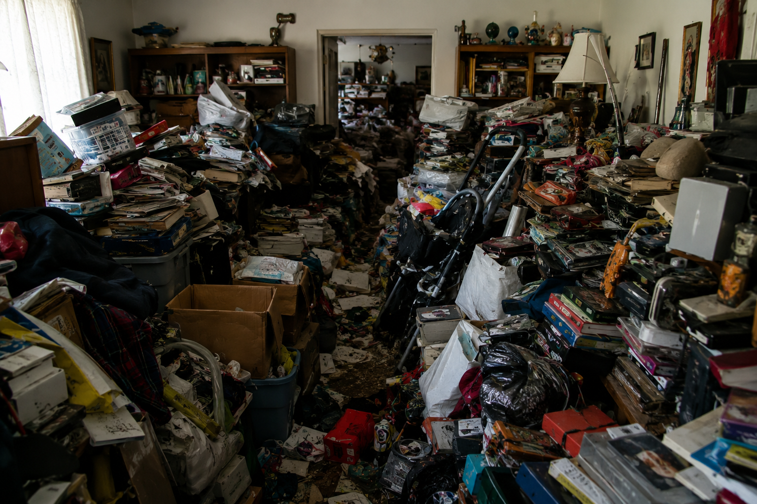 Hoarder, senior downsizing, selling hoarder's home